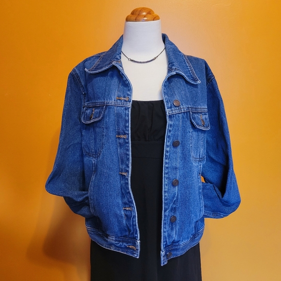 Vintage Jackets & Blazers - Vintage 90s Bill Blass Denim Jacket